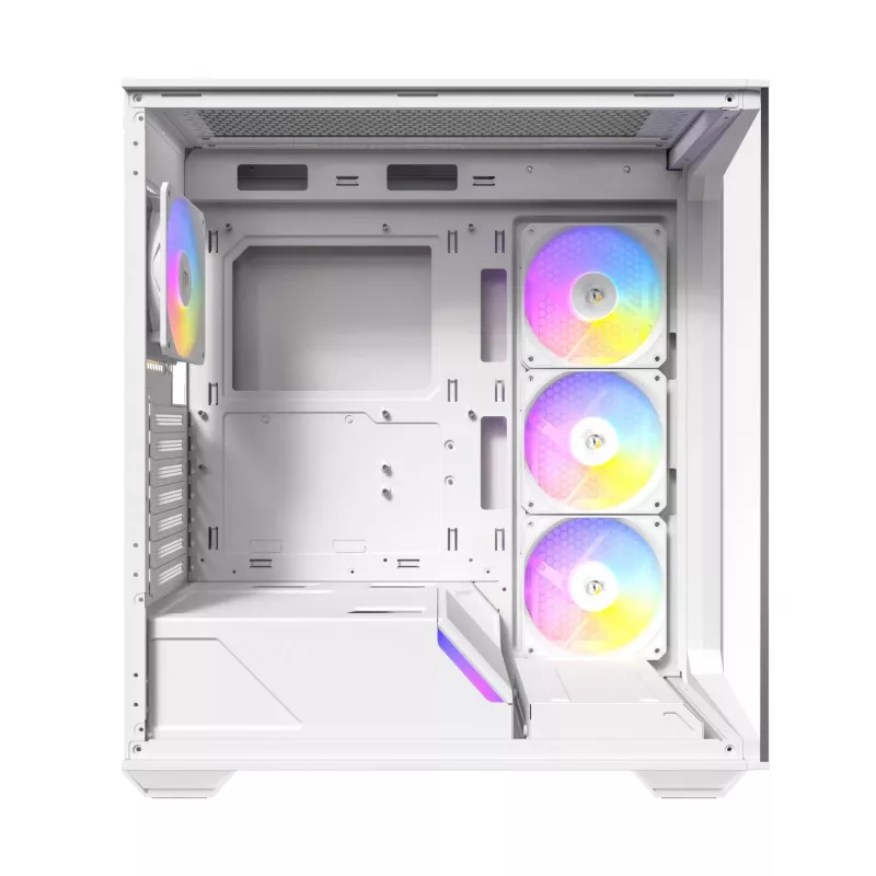 Antec Constellation Series C3 ARGB Mid Tower ATX -kotelo karkaistulla lasisivupaneelilla, valkoinen