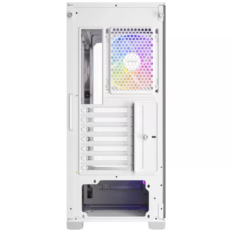 Antec Constellation Series C3 ARGB Mid Tower ATX -kotelo karkaistulla lasisivupaneelilla, valkoinen