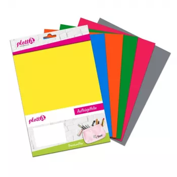 Plottix PremiumFlex lämpösiirtokalvo 6 arkkia assorted colors flex-kalvo 20,0 cm x 30,0 cm