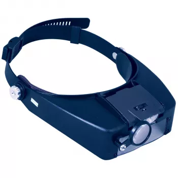 Discovery Crafts DHD 20 pääsuurennuslasi 6 vaihdettavalla linssillä, LED-valaistus, musta/harmaa