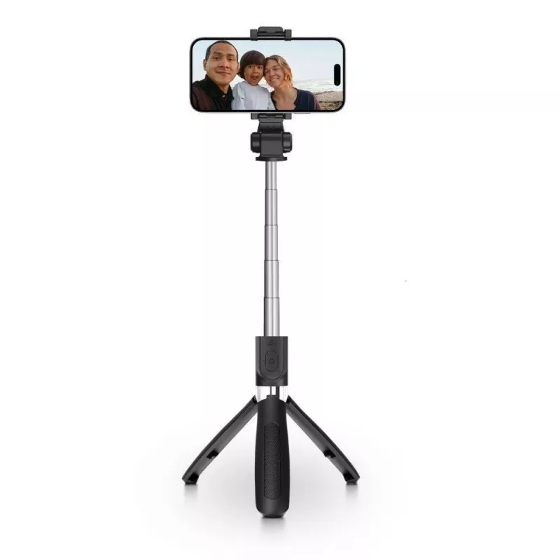 Tech-Protect L01S BT selfie-tikku ja jalusta musta