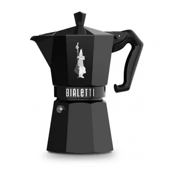 Bialetti MOKA EXCLUSIVE 6 kupin liesiespressokeitin, musta (9066)