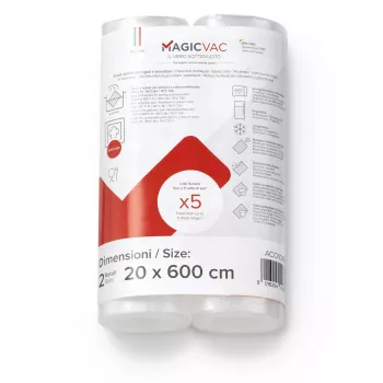 MagicVac 2 tyhjiöpakkauskalvorullaa 20 cm x 6 m