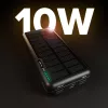 SBS aurinkoenergiavaravirtalähde USB/USB-C 10000 mAh musta