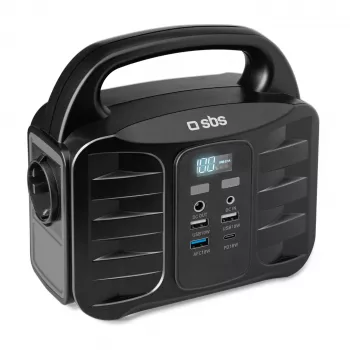 SBS kannettava virtalähdeasema 150W pikalataus musta (TEPOWST150W)