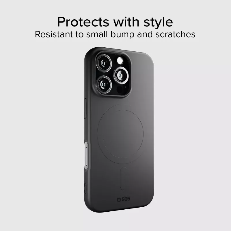 SBS Instinct Cover MagSafe-yhteensopiva iPhone 16 Pro musta