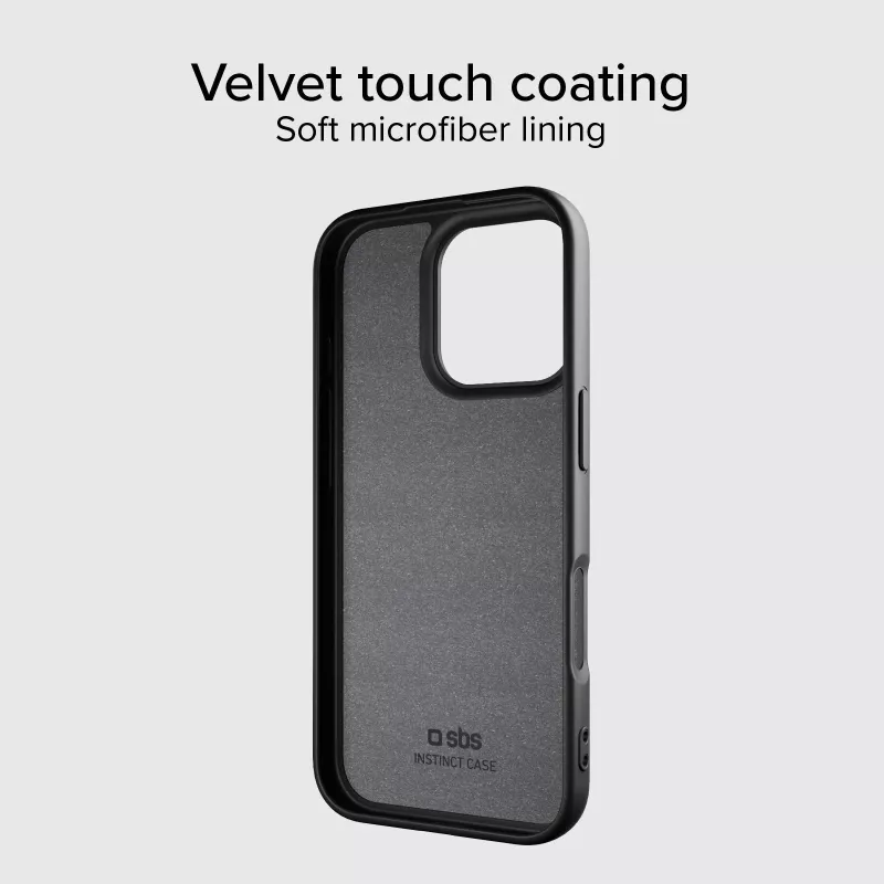 SBS Instinct Cover MagSafe-yhteensopiva iPhone 16 Pro musta