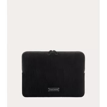 TUCANO Velluto 2 kannettavan tietokoneen suojapussi MacBook Air 13 (M4/M3/M2/M1/2025-2018) / Pro 13 / Laptop 12, musta