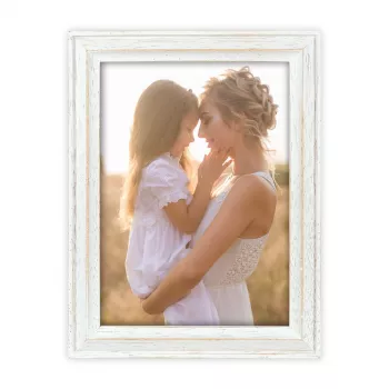 ZEP Rosel White 15x20 puinen pystyvalokuvakehys AC268W