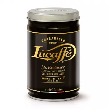 Lucaffe Mr. Exclusive 100 % Arabica jauhettu kahvi 250 g metallitölkki
