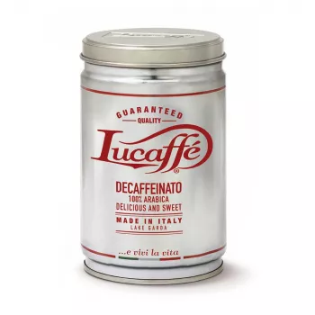 LUCAFFE' Decaffeinato jauhettu kahvi 250 g tölkki
