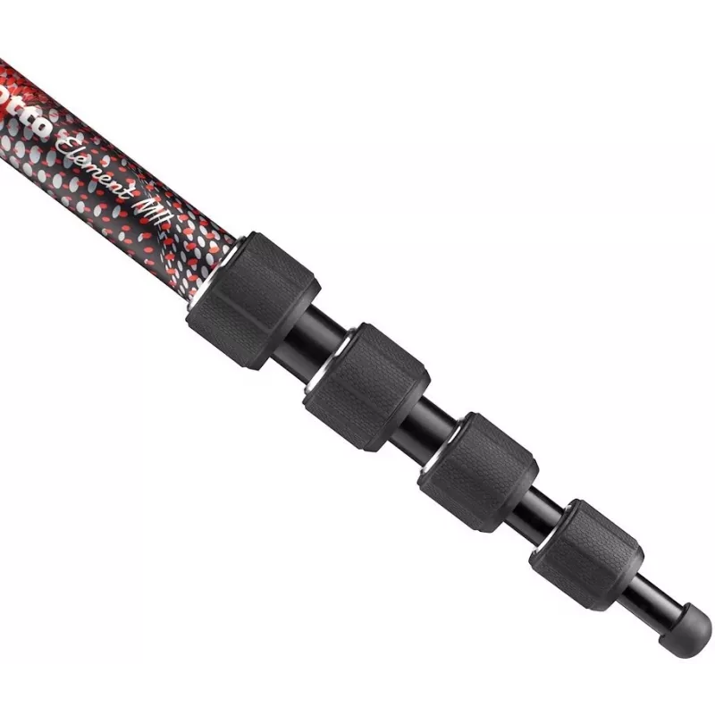 Manfrotto Element MII alumiininen yksijalka, punainen (MMELMIIA5RD)