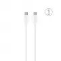 PURO ELEKTRIK Johto Puro Plain USB-C - USB-C 2A 1m - Valkoinen