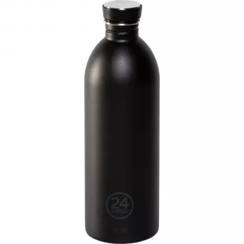 24Bottles Urban Bottle 1000 ml Tuxedo Black ruostumaton teräs kertakäyttöinen vesipullo