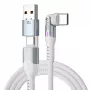 STATIK PowerPivot Pro pyörivä 2-in-1 USB-C -kaapeli valkoinen 2 m