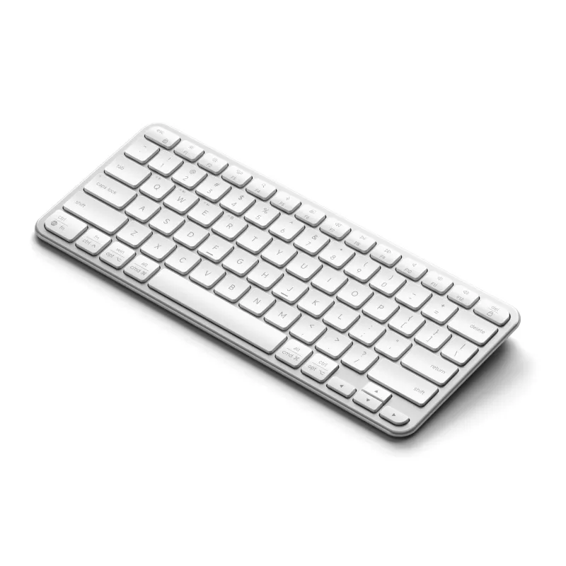 Satechi Slim EX1 Bluetooth-näppäimistö kolmelle laitteelle Mac/Windows-tilakytkimellä (hopea)