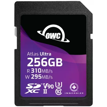 OWC Atlas Ultra 256GB SDXC UHS-II V90 -muistikortti - 300 MB/s luku, 250 MB/s kirjoitus