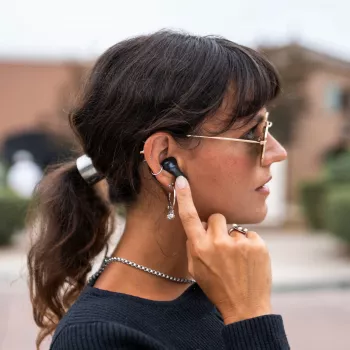 JLab Epic Pods ANC True Wireless -nappikuulokkeet hybridillä aktiivisella melunvaimennuksella, Bluetooth 5.3, IP55, 50 h akunkesto, musta
