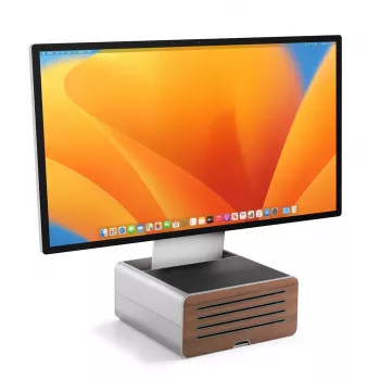 Twelve South HiRise Pro näytön teline säilytystilalla iMac / Studio Display, hopea