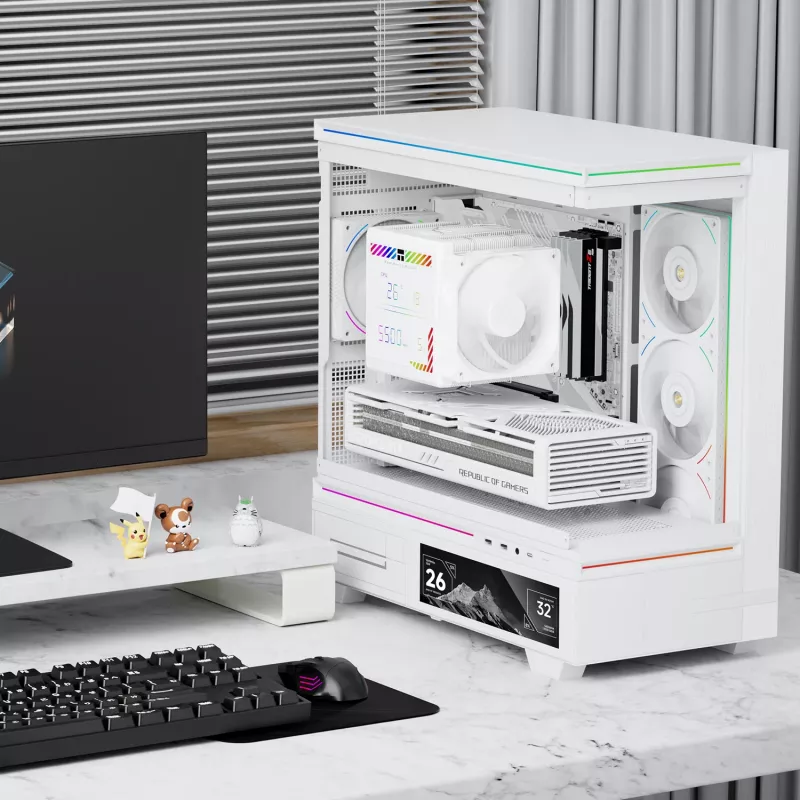 Thermalright Peerless Assassin 140 Digital White Dual Tower CPU-ilmajäähdytin, 7 lämpöputkea, 2x140mm PWM-tuulettimet, valkoinen LED, Intel/AMD