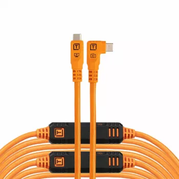 Tether Tools TetherPro USB-C Optima 10G kulmaliitin oranssi 9,4 m