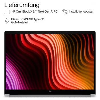 HP OmniBook X 14-ka0176ng 14,0 tuuman WUXGA OLED, Intel Core Ultra 7 356H, 24GB RAM, 1TB SSD, Windows 11 Pro
