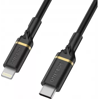 OtterBox Standard USB-C – Lightning -kaapeli 1 m Black Shimmer MFi-sertifioitu 60 W PD