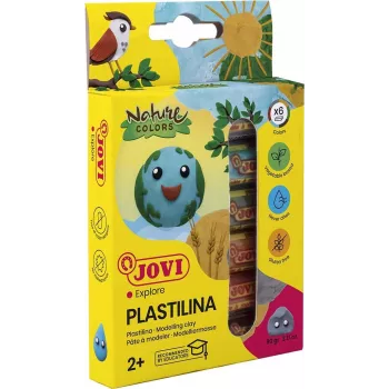 JOVI Plastilina muovailumassa sekalaiset värit 6 x 15 g