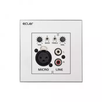 Kindermann WPaMIX-T seinäpaneeli XLR/RCA äänenvoimakkuus/mikseri