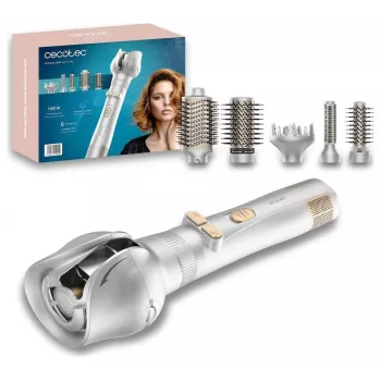 Cecotec CeramicCare 6in1 Gyro pyörivä kuumailmaharja, 1100 W, 6 lisäosaa