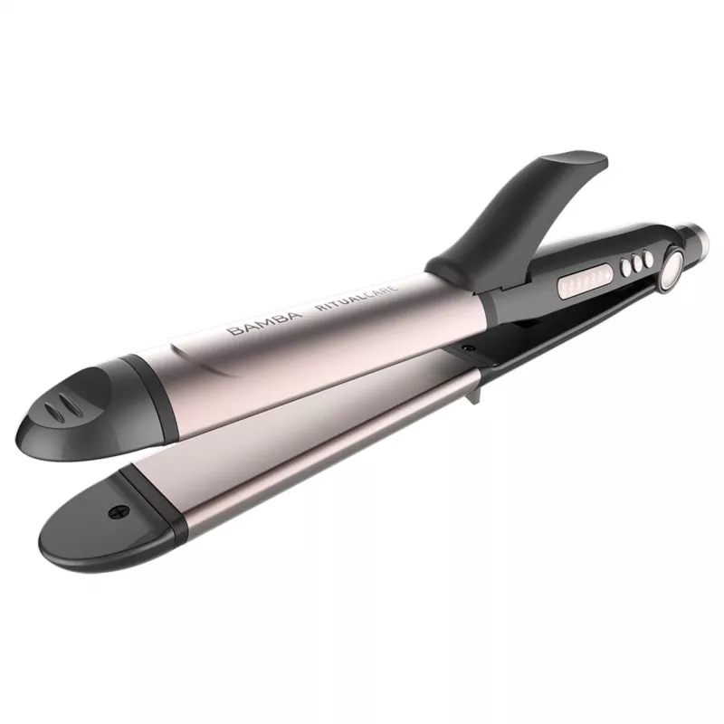 Cecotec Bamba RitualCare 1000 Ceramic 2in1 hiustenmuotoilija ja kiharrin, musta/rosekulta