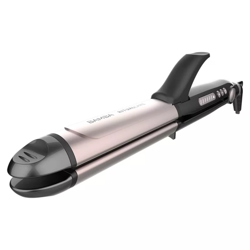 Cecotec Bamba RitualCare 1000 Ceramic 2in1 hiustenmuotoilija ja kiharrin, musta/rosekulta