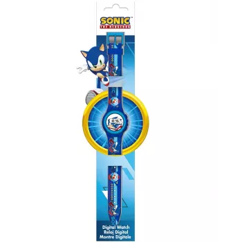 LASTEN digitaalikello Sonic The Hedgehog SNC4316M - sininen silikoniranneke