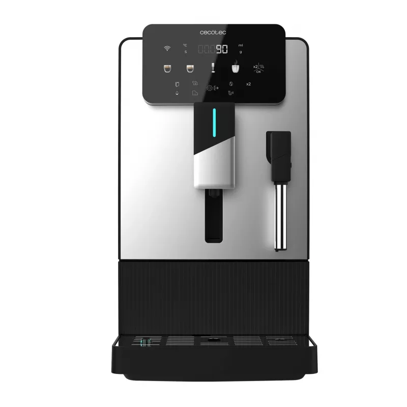 Cecotec Cremmaet Steam puoliautomaattinen espressokeitin, 20 bar, 1100 W, 1,5 l, musta/hopea