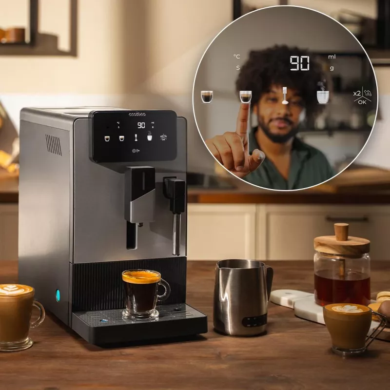 Cecotec Cremmaet Steam puoliautomaattinen espressokeitin, 20 bar, 1100 W, 1,5 l, musta/hopea