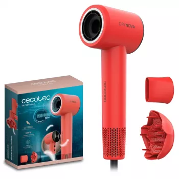 Cecotec DryNova Red hiustenkuivaaja 2200W ammattimainen AC-moottori ioniteknologia kylmäilmapuhallus
