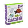 myFirst 3dPen Make Filaments Fun Pack Insect Adventure - luovuussetti 3D-kynälle: 5 mallipohjaa, 17 PCL-filamenttilankaa (34 m), pull-back-auto-moduuli, termoplastkalvo