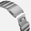 NOMAD Titanium Band V3 - Natural Titanium harjattu metalliranneke Apple Watch 46mm/49mm