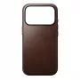 NOMAD Modern Leather Case iPhone 17 Pro - Rustic Brown Horween-nahka MagSafe-yhteensopiva