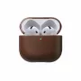 NOMAD GOODS Modern Leather -kotelo Apple AirPods 4 -kuulokkeille, ruskea