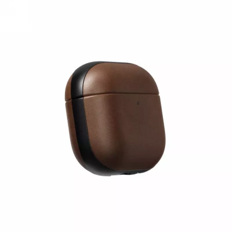 NOMAD GOODS Modern Leather -kotelo Apple AirPods 4 -kuulokkeille, ruskea