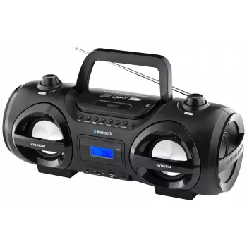 Hyundai TRC985BT kannettava CD-boombox Bluetoothilla, FM/AM-radiolla, MP3/USB-toistolla, musta