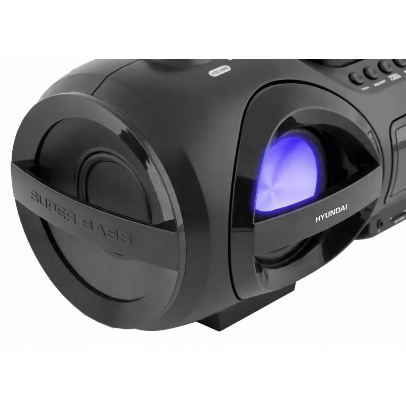 Hyundai TRC985BT kannettava CD-boombox Bluetoothilla, FM/AM-radiolla, MP3/USB-toistolla, musta