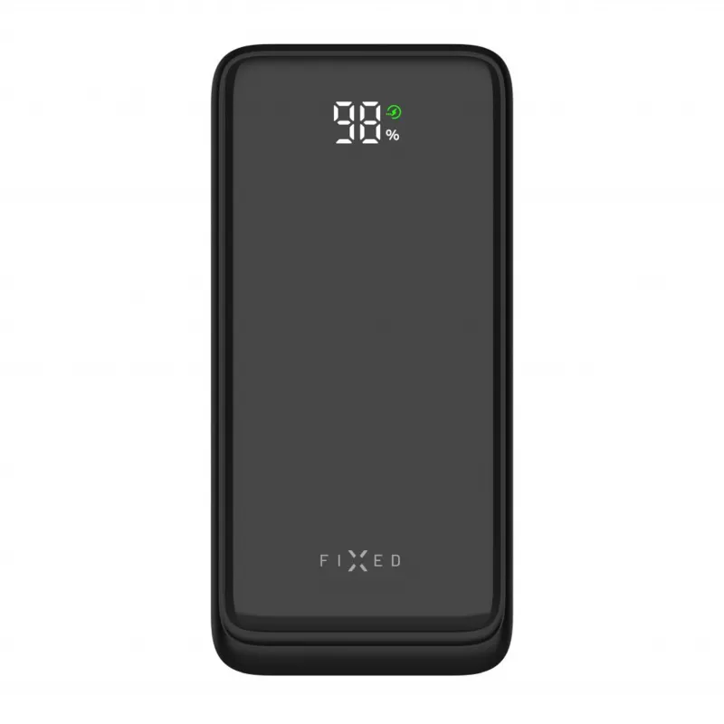 Fixed Zen2 20 power bank, 20000 mAh, PD 20 W, LCD-näyttö, musta