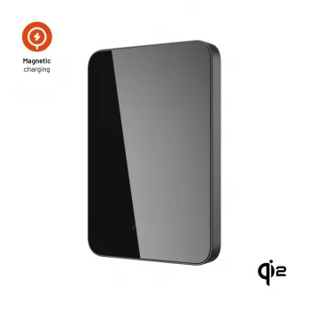 Fixed MagZen 5 Crystal Qi2 Standard 5000 mAh musta