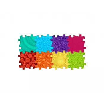 Muffik Ortopedinen sensorinen mattosarja 8-in-1 sateenkaari 8 palapelimattoa sensorinen Muffik / Rainbow / MFK-079