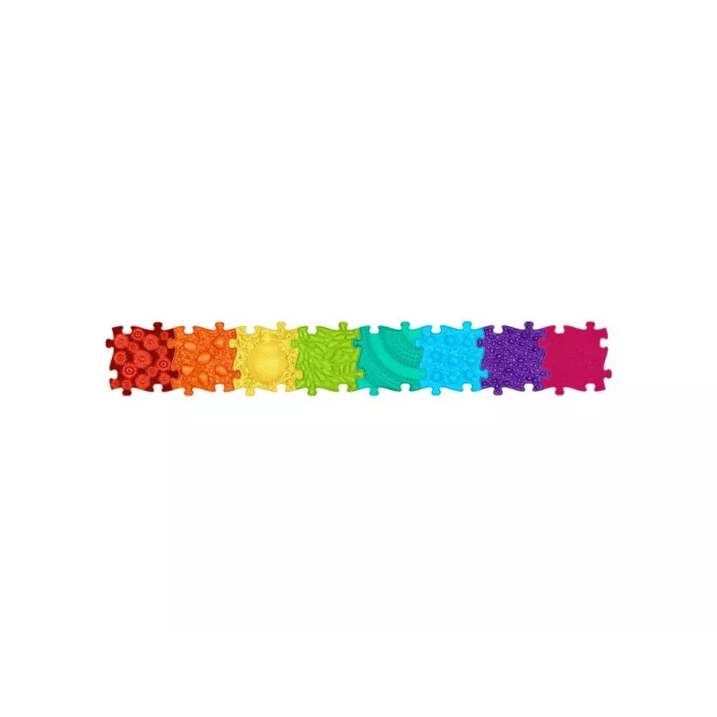 Muffik Ortopedinen sensorinen mattosarja 8-in-1 sateenkaari 8 palapelimattoa sensorinen Muffik / Rainbow / MFK-079