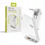 Mobile Origin 65W GaN Slim Dual USB-C Single USB-A seinälaturi, valkoinen