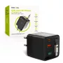 Mobile Origin 65W GaN laturi USB-C sisäänvedettävä kaapeli + USB-A 75cm