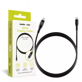 Mobile Origin 100W Display -kaapeli USB-C–USB-C CB2 1,5m
